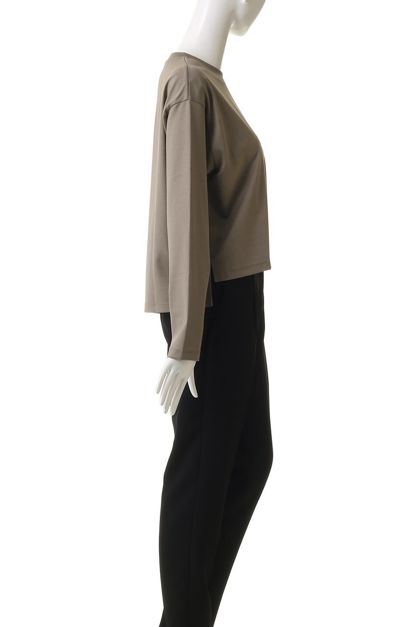 【スリー ドッツ/three dots】のシルキーコットン ライトロングスリーブ 人気、トレンドファッション・服の通販 founy(ファニー) 　ファッション　Fashion　レディースファッション　Fashion for Women　トップス・カットソー　Cut & Sew Tops　シャツ・ブラウス・オフィスカジュアル　Elegant Blouses & Button-Ups　ロングTシャツ・Tシャツ　Longline T-Shirts & Tees　カットソー・ベーシックTシャツ　Cut-and-Sewn Tops / Stretch Tees & Basics　2025年　2025　2025-2026秋冬・A/W　Autumn/Winter 2025–26 AW25–26　インナー　Innerwear　コンパクト　Compact, Small Size　シンプル　Simple, Minimal　ジャケット　Jacket, Outerwear　スリット　Slit, Slit Detail　スリーブ　Sleeve, Long Sleeve / Short Sleeve　ベーシック　Basic, Essential　ロング　Long, Long-Length　A/W・秋冬　Autumn/Winter　other-3|ID: prp329100004624098 ipo3291000000033202576