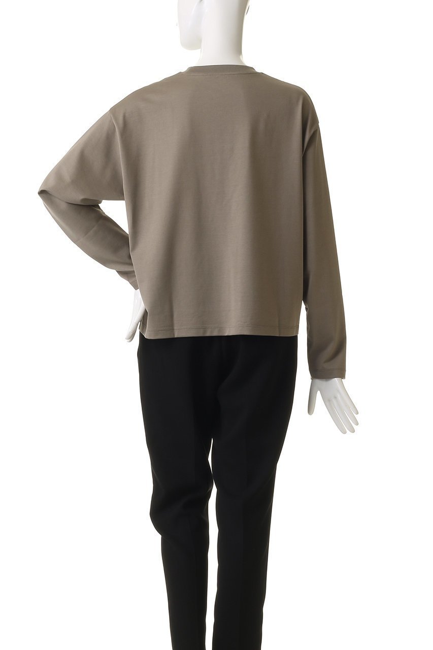 【スリー ドッツ/three dots】のシルキーコットン ライトロングスリーブ 人気、トレンドファッション・服の通販 founy(ファニー) 　ファッション　Fashion　レディースファッション　Fashion for Women　トップス・カットソー　Cut & Sew Tops　シャツ・ブラウス・オフィスカジュアル　Elegant Blouses & Button-Ups　ロングTシャツ・Tシャツ　Longline T-Shirts & Tees　カットソー・ベーシックTシャツ　Cut-and-Sewn Tops / Stretch Tees & Basics　インナー　Innerwear　コンパクト　Compact, Small Size　シンプル　Simple, Minimal　ジャケット　Jacket, Outerwear　スリット　Slit, Slit Detail　スリーブ　Sleeve, Long Sleeve / Short Sleeve　ベーシック　Basic, Essential　ロング　Long, Long-Length　other-4|ID: prp329100004624098 ipo3291000000035796796