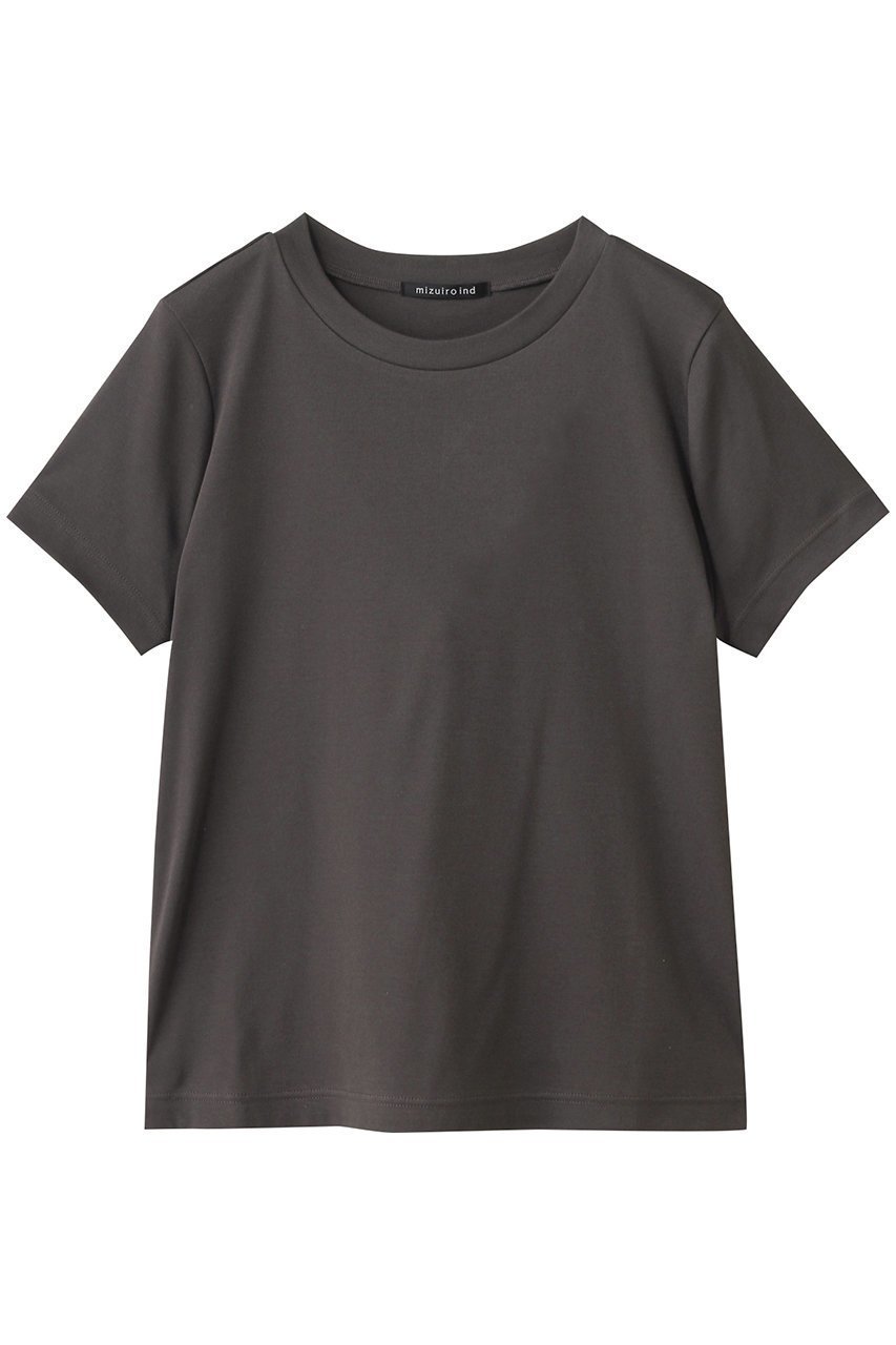 【ミズイロ インド/mizuiro ind】のcompact basic T Tシャツ インテリア・キッズ・メンズ・レディースファッション・服の通販 founy(ファニー)  ファッション Fashion レディースファッション Fashion for Women トップス・カットソー Cut & Sew Tops シャツ・ブラウス・オフィスカジュアル Elegant Blouses & Button-Ups ロングTシャツ・Tシャツ Longline T-Shirts & Tees カットソー・ベーシックTシャツ Cut-and-Sewn Tops / Stretch Tees & Basics インナー Innerwear コンパクト Compact, Small Size ショート Short, Short Length シンプル Simple, Minimal スリーブ Sleeve, Long Sleeve / Short Sleeve c.gray|ID: prp329100004624100 ipo3291000000034335941