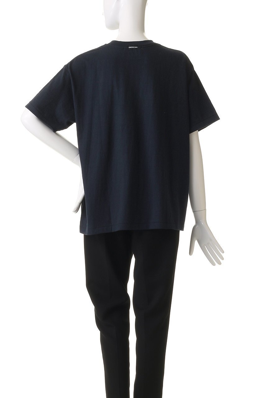 【アメリカーナ/Americana】のラフィー丸胴プリントTシャツ 人気、トレンドファッション・服の通販 founy(ファニー) 　ファッション　Fashion　レディースファッション　Fashion for Women　トップス・カットソー　Cut & Sew Tops　シャツ・ブラウス・オフィスカジュアル　Elegant Blouses & Button-Ups　ロングTシャツ・Tシャツ　Longline T-Shirts & Tees　カットソー・ベーシックTシャツ　Cut-and-Sewn Tops / Stretch Tees & Basics　ショート　Short, Short Length　スリーブ　Sleeve, Long Sleeve / Short Sleeve　デニム　Denim, Jeans Material　フロント　Front, Front Design　プリント　Print, Printed Pattern　ベーシック　Basic, Essential　other-4|ID: prp329100004624103 ipo3291000000035345764