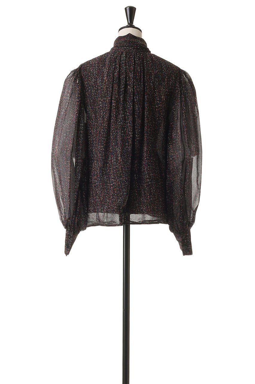 【ブラミンク/BLAMINK】のネオンプリントボウタイブラウス 人気、トレンドファッション・服の通販 founy(ファニー) 　ファッション　Fashion　レディースファッション　Fashion for Women　トップス・カットソー　Cut & Sew Tops　シャツ・ブラウス・オフィスカジュアル　Elegant Blouses & Button-Ups　2025年　2025　2025-2026秋冬・A/W　Autumn/Winter 2025–26 AW25–26　カラフル　Colorful Design　シアー　Sheer, See-Through　シルク　Silk, 100% Silk　スリーブ　Sleeve, Long Sleeve / Short Sleeve　ネオン　Neon, Neon Color　プリント　Print, Printed Pattern　ロング　Long, Long-Length　エレガント 上品　Elegant　A/W・秋冬　Autumn/Winter　other-4|ID: prp329100004624113 ipo3291000000033202681