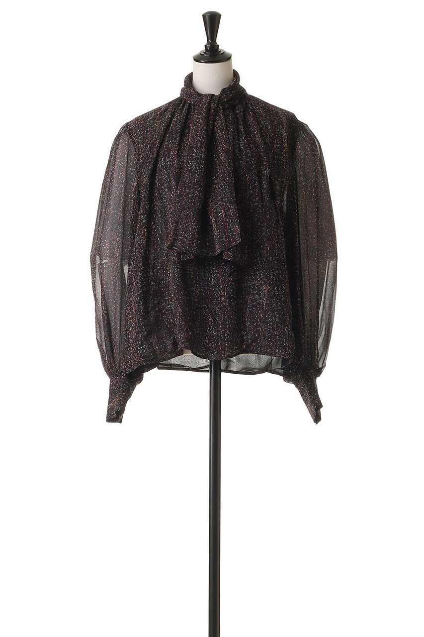 【ブラミンク/BLAMINK】のネオンプリントボウタイブラウス 人気、トレンドファッション・服の通販 founy(ファニー) ファッション Fashion レディースファッション Fashion for Women トップス・カットソー Cut & Sew Tops シャツ・ブラウス・オフィスカジュアル Elegant Blouses & Button-Ups カラフル Colorful Design シアー Sheer, See-Through シルク Silk, 100% Silk スリーブ Sleeve, Long Sleeve / Short Sleeve ネオン Neon, Neon Color プリント Print, Printed Pattern ロング Long, Long-Length エレガント 上品 Elegant other-2|ID: prp329100004624113 ipo3291000000035345790