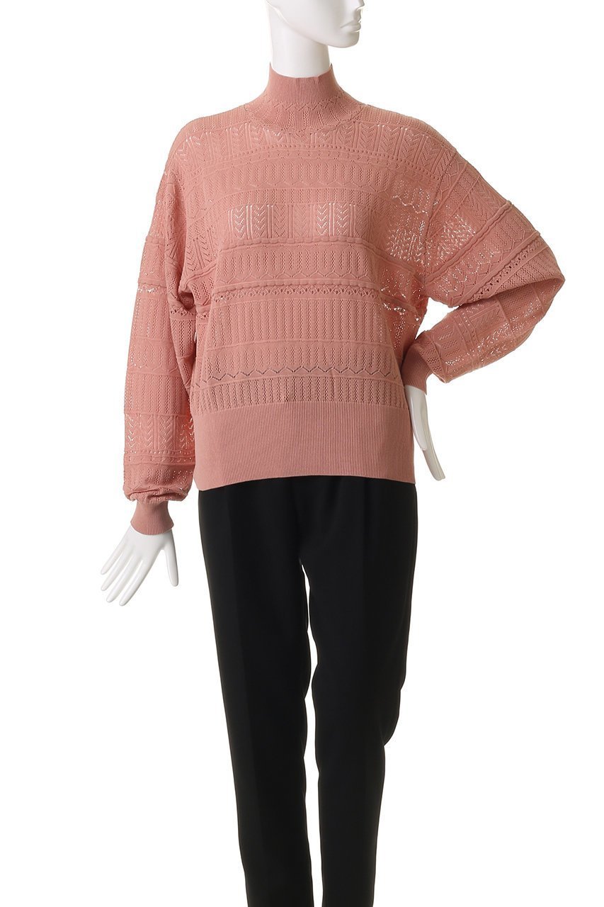 【スリー ドッツ/three dots】のソフトシアー レーストップス 人気、トレンドファッション・服の通販 founy(ファニー) 　ファッション　Fashion　レディースファッション　Fashion for Women　トップス・カットソー　Cut & Sew Tops　ニット　Knit Tops & Sweaters　カジュアルプルオーバー・ニットトップス　Pullovers & Knit Tops / Casual Pullovers　エレガント 上品　Elegant　シンプル　Simple, Minimal　ボトム　Bottoms, Lower Wear　レース　Lace, Lace Fabric　other-2|ID: prp329100004624117 ipo3291000000035300560