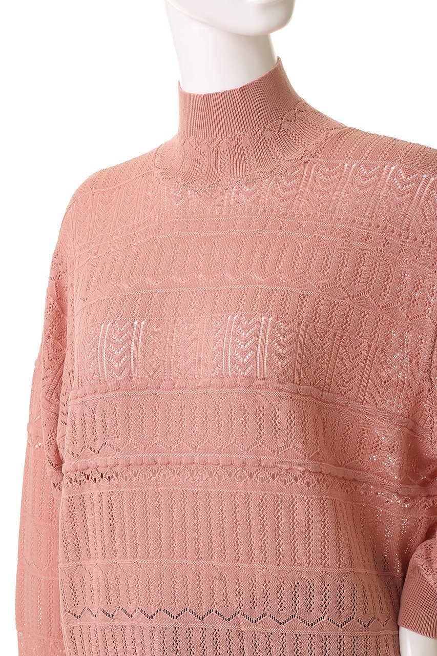 【スリー ドッツ/three dots】のソフトシアー レーストップス 人気、トレンドファッション・服の通販 founy(ファニー) 　ファッション　Fashion　レディースファッション　Fashion for Women　トップス・カットソー　Cut & Sew Tops　ニット　Knit Tops & Sweaters　カジュアルプルオーバー・ニットトップス　Pullovers & Knit Tops / Casual Pullovers　エレガント 上品　Elegant　シンプル　Simple, Minimal　ボトム　Bottoms, Lower Wear　レース　Lace, Lace Fabric　other-5|ID: prp329100004624117 ipo3291000000035300565