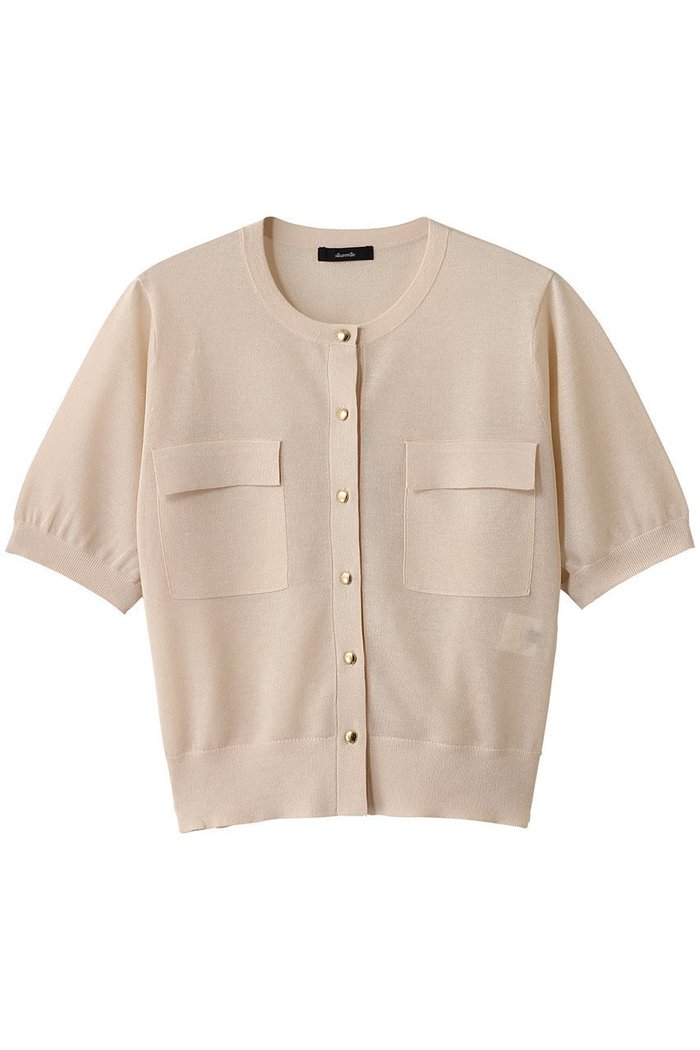 【アルアバイル/allureville】のスパークシアー半袖カーディガン インテリア・キッズ・メンズ・レディースファッション・服の通販 founy(ファニー) https://founy.com/ ファッション Fashion レディースファッション Fashion for Women トップス・カットソー Cut & Sew Tops ニット Knit Tops & Sweaters カーディガン・羽織り Layered Style Cardigans おすすめ Recommended / Our Picks カーディガン Cardigan, Knitwear コンパクト Compact, Small Size シンプル Simple, Minimal フラップ Flap, Flap Pocket ポケット Pocket, Pocket Detail 半袖 Short Sleeve, Half Sleeve |ID: prp329100004624118 ipo3291000000035937706