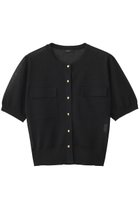 【アルアバイル/allureville】のスパークシアー半袖カーディガン ブラック|ID: prp329100004624118 ipo3291000000035937711