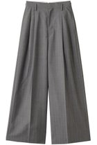 【ブラミンク/BLAMINK】のタックワイドパンツ ミッドグレー|ID: prp329100004624122 ipo3291000000035741443