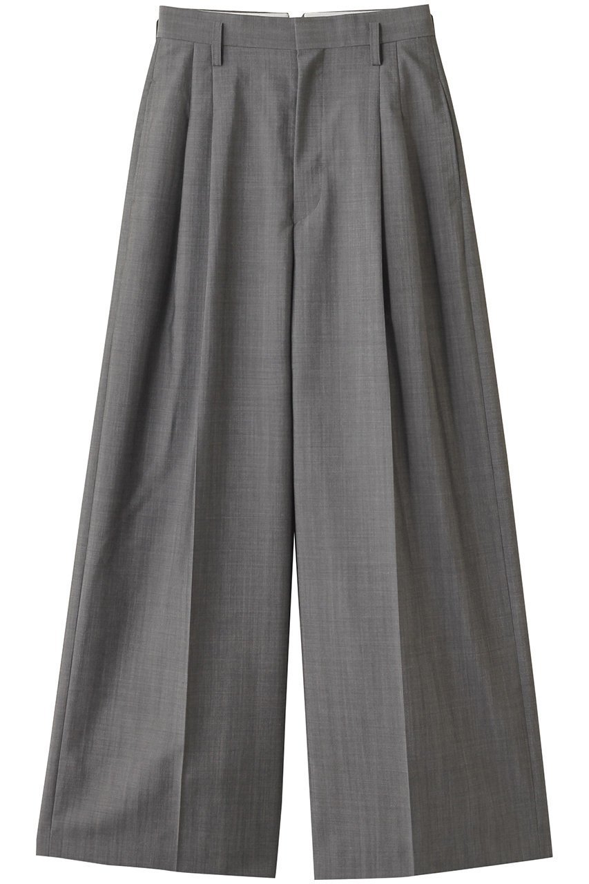 【ブラミンク/BLAMINK】のタックワイドパンツ インテリア・キッズ・メンズ・レディースファッション・服の通販 founy(ファニー) 　ファッション　Fashion　レディースファッション　Fashion for Women　パンツ　Pants & Trousers　おすすめ　Recommended / Our Picks　シンプル　Simple, Minimal　スマート　Smart, Elegant　マニッシュ　Mannish, Boyish　ワイド　Wide, Wide Fit　ミッドグレー|ID: prp329100004624122 ipo3291000000035741443