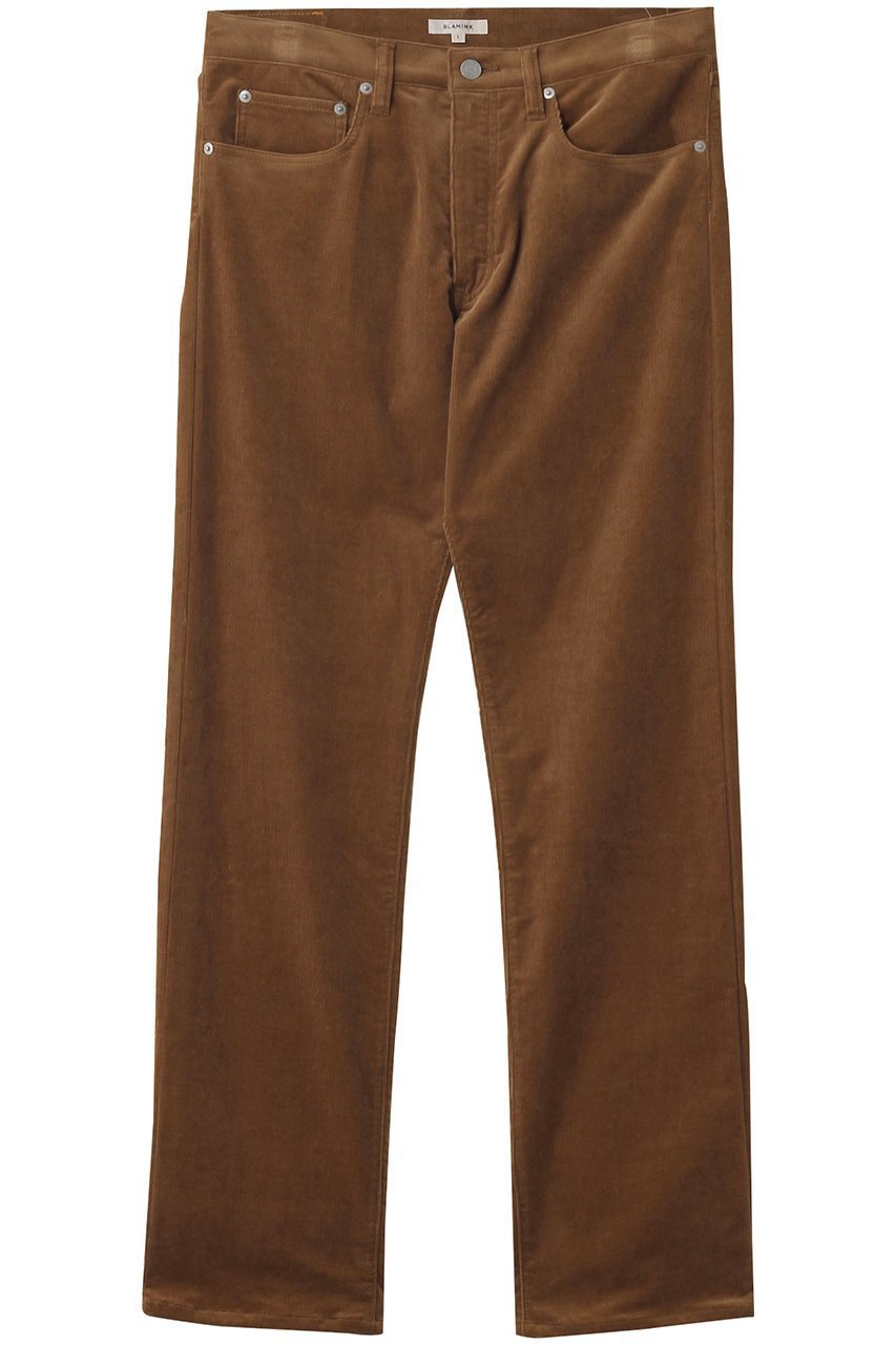 【ブラミンク/BLAMINK】のコーデュロイ5ポケットパンツ インテリア・キッズ・メンズ・レディースファッション・服の通販 founy(ファニー) 　ファッション　Fashion　レディースファッション　Fashion for Women　パンツ　Pants & Trousers　コーデュロイ　Corduroy, Cord Fabric　ストレート　Straight, Straight Cut　ベーシック　Basic, Essential　ポケット　Pocket, Pocket Detail　ミッドブラウン|ID: prp329100004624123 ipo3291000000035741460