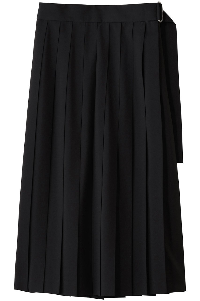 【ブラミンク/BLAMINK】のサイドベルトプリーツスカート インテリア・キッズ・メンズ・レディースファッション・服の通販 founy(ファニー) 　ファッション　Fashion　レディースファッション　Fashion for Women　スカート　Skirts　プリーツスカート / 上品フェミニンスタイル　Pleated Skirts　ベルト&ウエストマーク　Belts & Waist Accessories　シンプル　Simple, Minimal　プリーツ　Pleats, Pleated　エレガント 上品　Elegant　ブラック|ID: prp329100004624133 ipo3291000000035616476