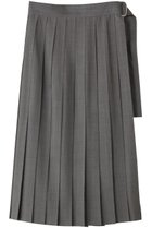 【ブラミンク/BLAMINK】のサイドベルトプリーツスカート ミッドグレー|ID: prp329100004624133 ipo3291000000035616477