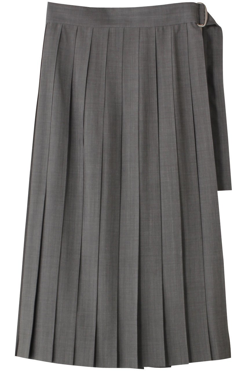 【ブラミンク/BLAMINK】のサイドベルトプリーツスカート インテリア・キッズ・メンズ・レディースファッション・服の通販 founy(ファニー) 　ファッション　Fashion　レディースファッション　Fashion for Women　スカート　Skirts　プリーツスカート / 上品フェミニンスタイル　Pleated Skirts　ベルト&ウエストマーク　Belts & Waist Accessories　シンプル　Simple, Minimal　プリーツ　Pleats, Pleated　エレガント 上品　Elegant　ミッドグレー|ID: prp329100004624133 ipo3291000000035616477