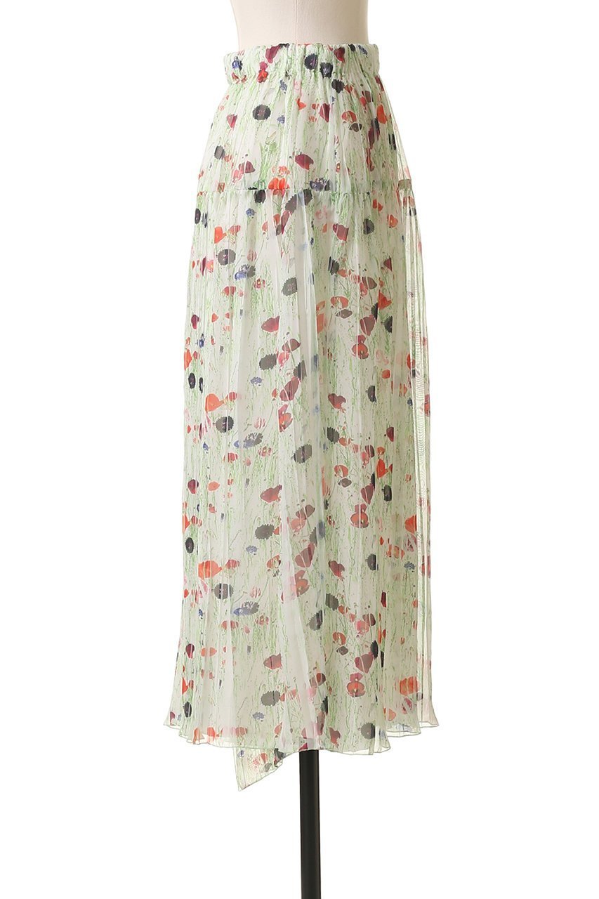 【ブラミンク/BLAMINK】のフラワープリントプリーツスカート 人気、トレンドファッション・服の通販 founy(ファニー) 　ファッション　Fashion　レディースファッション　Fashion for Women　スカート　Skirts　プリーツスカート / 上品フェミニンスタイル　Pleated Skirts　アシンメトリー　Asymmetrical Style　カラフル　Colorful Design　フェミニン　Feminine, Girly　フラワー　Flower, Floral　プリント　Print, Printed Pattern　プリーツ　Pleats, Pleated　エレガント 上品　Elegant　other-3|ID: prp329100004624135 ipo3291000000033202889