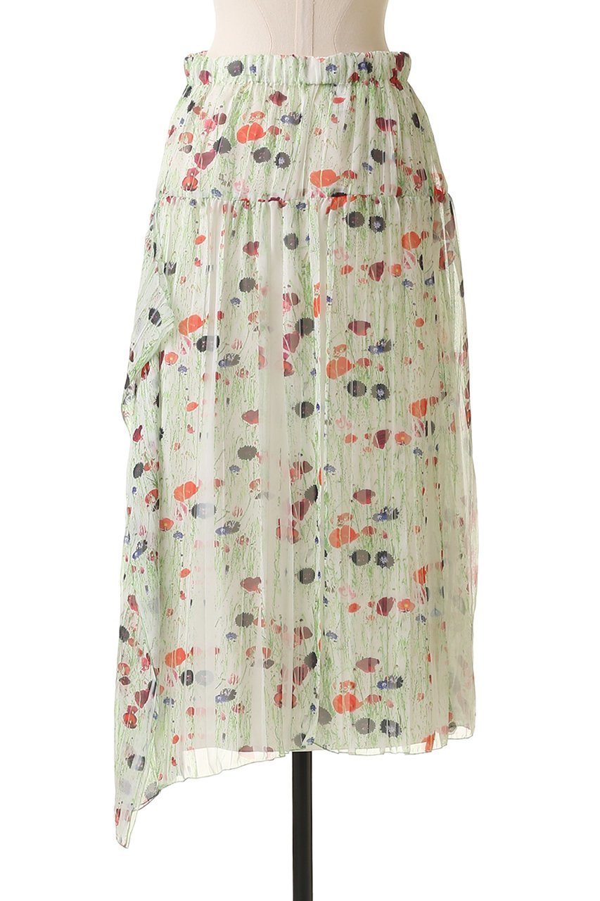 【ブラミンク/BLAMINK】のフラワープリントプリーツスカート 人気、トレンドファッション・服の通販 founy(ファニー) 　ファッション　Fashion　レディースファッション　Fashion for Women　スカート　Skirts　プリーツスカート / 上品フェミニンスタイル　Pleated Skirts　アシンメトリー　Asymmetrical Style　カラフル　Colorful Design　フェミニン　Feminine, Girly　フラワー　Flower, Floral　プリント　Print, Printed Pattern　プリーツ　Pleats, Pleated　エレガント 上品　Elegant　other-4|ID: prp329100004624135 ipo3291000000033202890