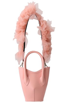 【チカ キサダ/CHIKA KISADA】 チュール ストラップ レザー ミニバッグ人気、トレンドファッション・服の通販 founy(ファニー) ファッション Fashion レディースファッション Fashion for Women バッグ Bags 2025年 2025 2025-2026秋冬・A/W Autumn/Winter 2025–26 AW25–26 なめらか Smooth, Silky Texture チュール Tulip, Tulip Motif パーティ Party, Party Style ラップ Wrap, Wrap Design A/W・秋冬 Autumn/Winter |ID:prp329100004624608