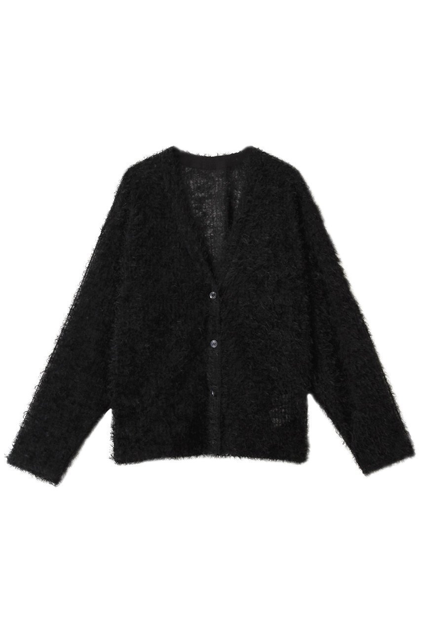 【スタニングルアー/STUNNING LURE】のフェザーチュールカーディガン インテリア・キッズ・メンズ・レディースファッション・服の通販 founy(ファニー) 　ファッション　Fashion　レディースファッション　Fashion for Women　トップス・カットソー　Cut & Sew Tops　カーディガン・羽織り　Layered Style Cardigans　シャツ・ブラウス・オフィスカジュアル　Elegant Blouses & Button-Ups　ロングTシャツ・Tシャツ　Longline T-Shirts & Tees　カットソー・ベーシックTシャツ　Cut-and-Sewn Tops / Stretch Tees & Basics　2025年　2025　2025-2026秋冬・A/W　Autumn/Winter 2025–26 AW25–26　カーディガン　Cardigan, Knitwear　シンプル　Simple, Minimal　スリーブ　Sleeve, Long Sleeve / Short Sleeve　ロング　Long, Long-Length　A/W・秋冬　Autumn/Winter　ブラック|ID: prp329100004624631 ipo3291000000033215836