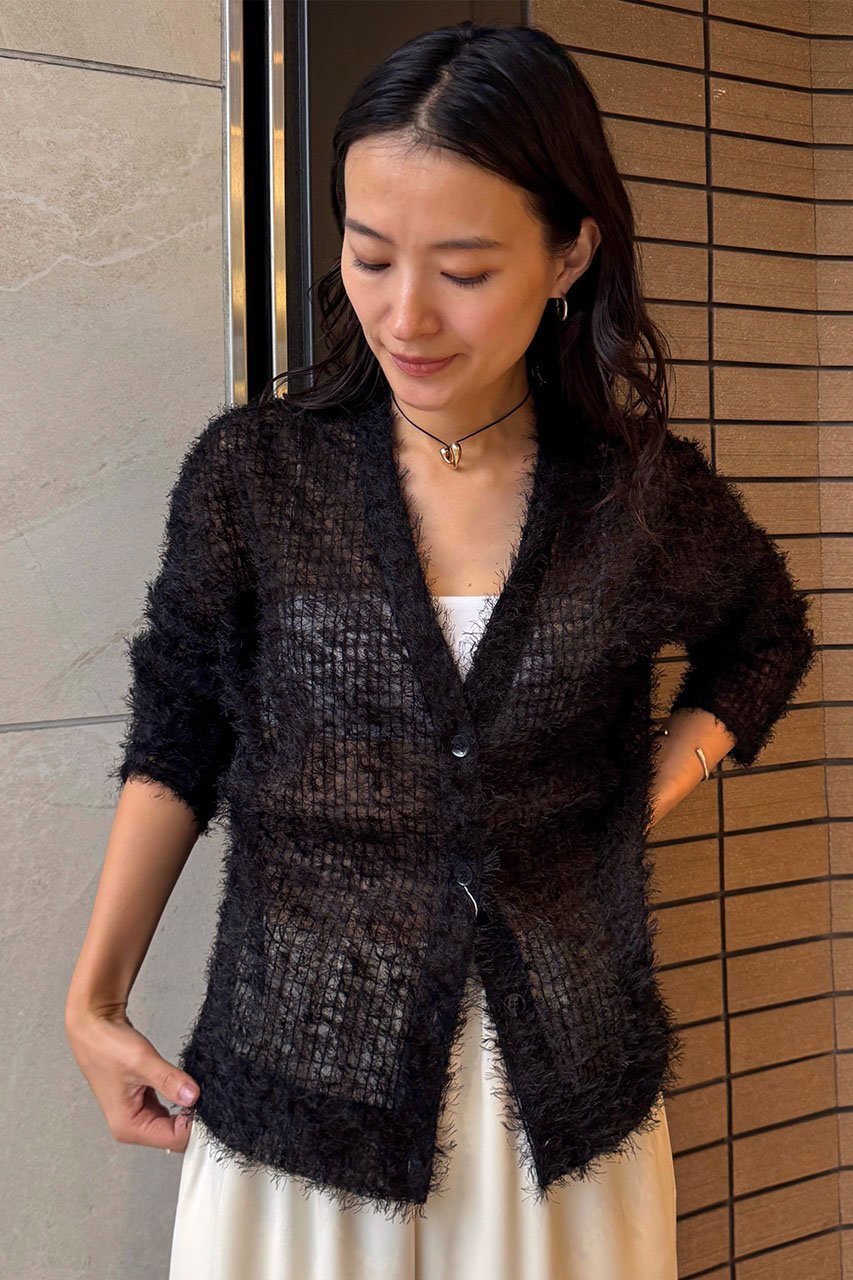 【スタニングルアー/STUNNING LURE】のフェザーチュールカーディガン 人気、トレンドファッション・服の通販 founy(ファニー)  ファッション Fashion レディースファッション Fashion for Women トップス・カットソー Cut & Sew Tops カーディガン・羽織り Layered Style Cardigans シャツ・ブラウス・オフィスカジュアル Elegant Blouses & Button-Ups ロングTシャツ・Tシャツ Longline T-Shirts & Tees カットソー・ベーシックTシャツ Cut-and-Sewn Tops / Stretch Tees & Basics カーディガン Cardigan, Knitwear シンプル Simple, Minimal スリーブ Sleeve, Long Sleeve / Short Sleeve ロング Long, Long-Length A/W・秋冬 Autumn/Winter other-8|ID: prp329100004624631 ipo3291000000033948902