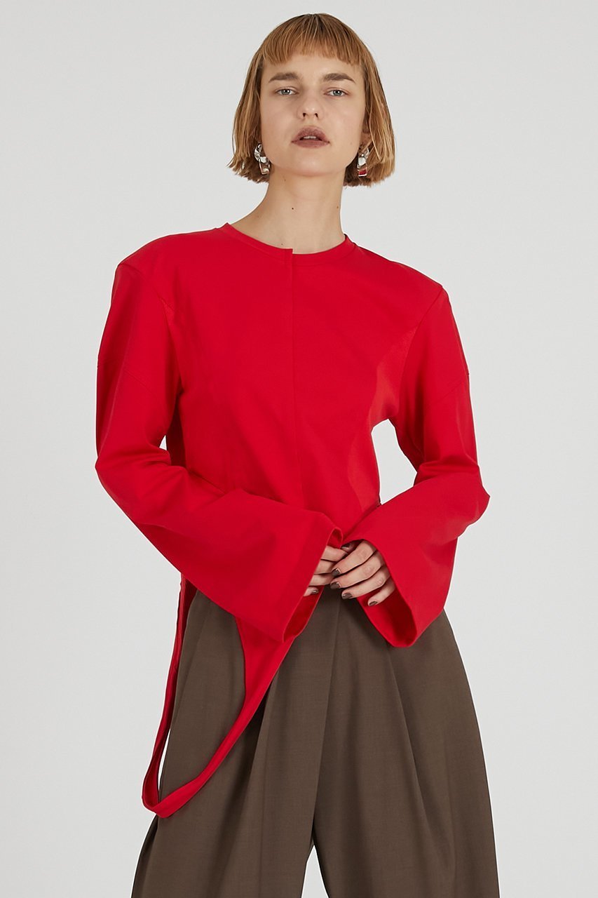 【プランク プロジェクト/PRANK PROJECT】のイレギュラーヘムトップ / Irregular Hem Top 人気、トレンドファッション・服の通販 founy(ファニー) 　ファッション　Fashion　レディースファッション　Fashion for Women　トップス・カットソー　Cut & Sew Tops　シャツ・ブラウス・オフィスカジュアル　Elegant Blouses & Button-Ups　ロングTシャツ・Tシャツ　Longline T-Shirts & Tees　カットソー・ベーシックTシャツ　Cut-and-Sewn Tops / Stretch Tees & Basics　2025年　2025　2025-2026秋冬・A/W　Autumn/Winter 2025–26 AW25–26　カットソー　Cut and Sewn Top　ショルダー　Shoulder, Shoulder Strap　ショート　Short, Short Length　スリーブ　Sleeve, Long Sleeve / Short Sleeve　ラップ　Wrap, Wrap Design　ロング　Long, Long-Length　A/W・秋冬　Autumn/Winter　other-7|ID: prp329100004624634 ipo3291000000033215887
