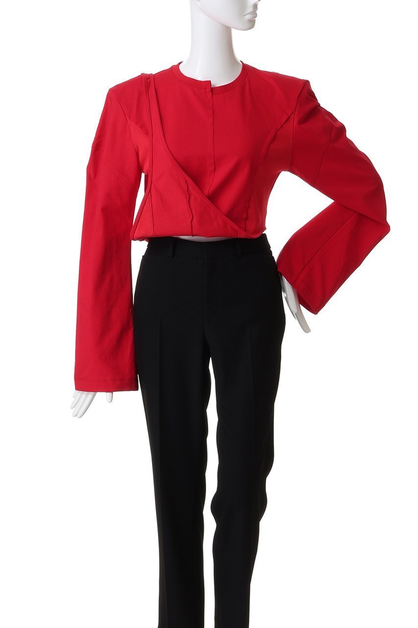 【プランク プロジェクト/PRANK PROJECT】のイレギュラーヘムトップ / Irregular Hem Top 人気、トレンドファッション・服の通販 founy(ファニー) 　ファッション　Fashion　レディースファッション　Fashion for Women　トップス・カットソー　Cut & Sew Tops　シャツ・ブラウス・オフィスカジュアル　Elegant Blouses & Button-Ups　ロングTシャツ・Tシャツ　Longline T-Shirts & Tees　カットソー・ベーシックTシャツ　Cut-and-Sewn Tops / Stretch Tees & Basics　カットソー　Cut and Sewn Top　ショルダー　Shoulder, Shoulder Strap　ショート　Short, Short Length　スリーブ　Sleeve, Long Sleeve / Short Sleeve　ラップ　Wrap, Wrap Design　ロング　Long, Long-Length　other-8|ID: prp329100004624634 ipo3291000000033927551