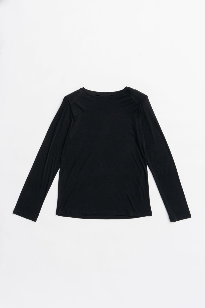 【プランク プロジェクト/PRANK PROJECT】のパワショルトップ / Power Shirt Top インテリア・キッズ・メンズ・レディースファッション・服の通販 founy(ファニー) 　ファッション　Fashion　レディースファッション　Fashion for Women　トップス・カットソー　Cut & Sew Tops　シャツ・ブラウス・オフィスカジュアル　Elegant Blouses & Button-Ups　ロングTシャツ・Tシャツ　Longline T-Shirts & Tees　カットソー・ベーシックTシャツ　Cut-and-Sewn Tops / Stretch Tees & Basics　ウォーム　Warm Fabric　シアー　Sheer, See-Through　スリーブ　Sleeve, Long Sleeve / Short Sleeve　ロング　Long, Long-Length　BLK(ブラック)|ID: prp329100004624640 ipo3291000000033215923