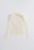 【プランク プロジェクト/PRANK PROJECT】のベロアタートルトップ / Velour Turtleneck Top WHT(ホワイト)|ID: prp329100004624642 ipo3291000000033215939