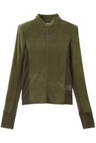 【プランク プロジェクト/PRANK PROJECT】のベロアタートルトップ / Velour Turtleneck Top 人気、トレンドファッション・服の通販 founy(ファニー) ファッション Fashion レディースファッション Fashion for Women トップス・カットソー Cut & Sew Tops シャツ・ブラウス・オフィスカジュアル Elegant Blouses & Button-Ups ロングTシャツ・Tシャツ Longline T-Shirts & Tees カットソー・ベーシックTシャツ Cut-and-Sewn Tops / Stretch Tees & Basics ベロアトップス Velour Tops / Velvet-Look Items タートルネック・ハイネックトップス Turtlenecks & High-Neck Tops インナー Innerwear シンプル Simple, Minimal スクエア Square, Square Shape スリーブ Sleeve, Long Sleeve / Short Sleeve ドッキング Docking, Mixed Material ベロア Velour, Soft Velvet メッシュ Mesh, Net Fabric ロング Long, Long-Length 切替 Switching, Contrast Panel thumbnail KHK(カーキ)|ID: prp329100004624642 ipo3291000000036674229