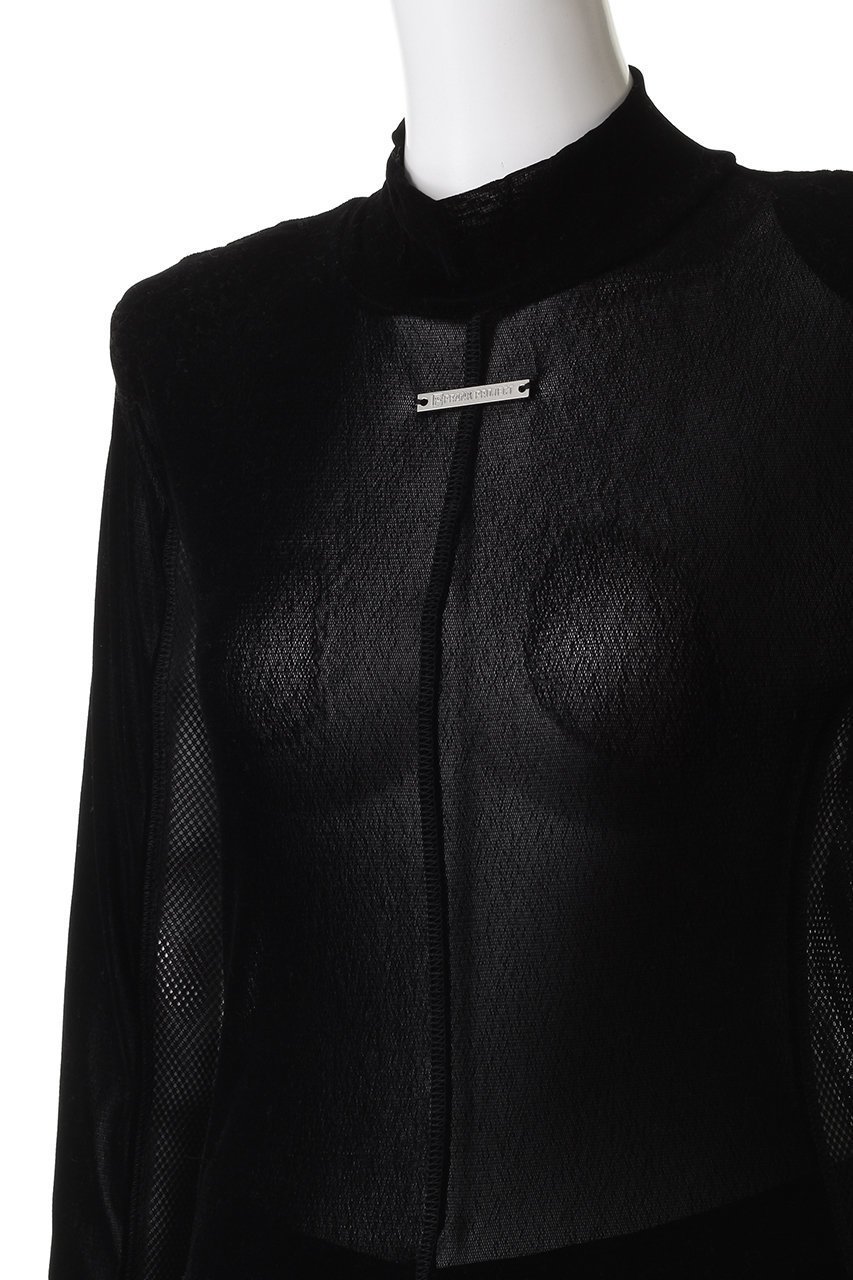 【プランク プロジェクト/PRANK PROJECT】のベロアタートルトップ / Velour Turtleneck Top 人気、トレンドファッション・服の通販 founy(ファニー) ファッション Fashion レディースファッション Fashion for Women トップス・カットソー Cut & Sew Tops シャツ・ブラウス・オフィスカジュアル Elegant Blouses & Button-Ups ロングTシャツ・Tシャツ Longline T-Shirts & Tees カットソー・ベーシックTシャツ Cut-and-Sewn Tops / Stretch Tees & Basics ベロアトップス Velour Tops / Velvet-Look Items タートルネック・ハイネックトップス Turtlenecks & High-Neck Tops インナー Innerwear シンプル Simple, Minimal スクエア Square, Square Shape スリーブ Sleeve, Long Sleeve / Short Sleeve ドッキング Docking, Mixed Material ベロア Velour, Soft Velvet メッシュ Mesh, Net Fabric ロング Long, Long-Length 切替 Switching, Contrast Panel other-5|ID: prp329100004624642 ipo3291000000036674236