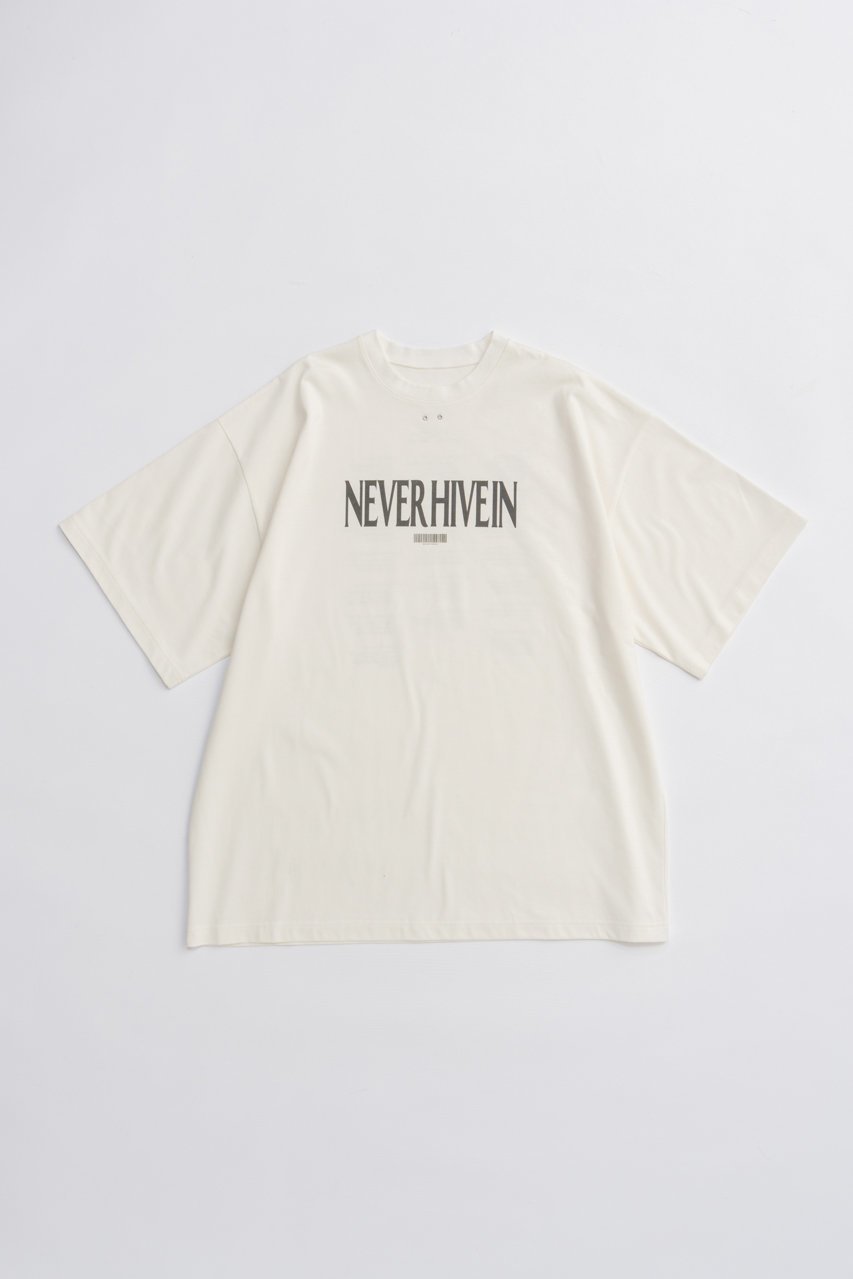 【プランク プロジェクト/PRANK PROJECT】のNEVER Tシャツ / NEVER T-Shirt インテリア・キッズ・メンズ・レディースファッション・服の通販 founy(ファニー) 　ファッション　Fashion　レディースファッション　Fashion for Women　トップス・カットソー　Cut & Sew Tops　シャツ・ブラウス・オフィスカジュアル　Elegant Blouses & Button-Ups　ロングTシャツ・Tシャツ　Longline T-Shirts & Tees　カットソー・ベーシックTシャツ　Cut-and-Sewn Tops / Stretch Tees & Basics　2025年　2025　2025-2026秋冬・A/W　Autumn/Winter 2025–26 AW25–26　アイレット　Eyelet Lace　ショート　Short, Short Length　スリーブ　Sleeve, Long Sleeve / Short Sleeve　ビッグ　Big, Oversized　フロント　Front, Front Design　プリント　Print, Printed Pattern　メタル　Metal, Metal Parts　再入荷　Restock / Back in Stock　A/W・秋冬　Autumn/Winter　WHT(ホワイト)|ID: prp329100004624644 ipo3291000000033215955