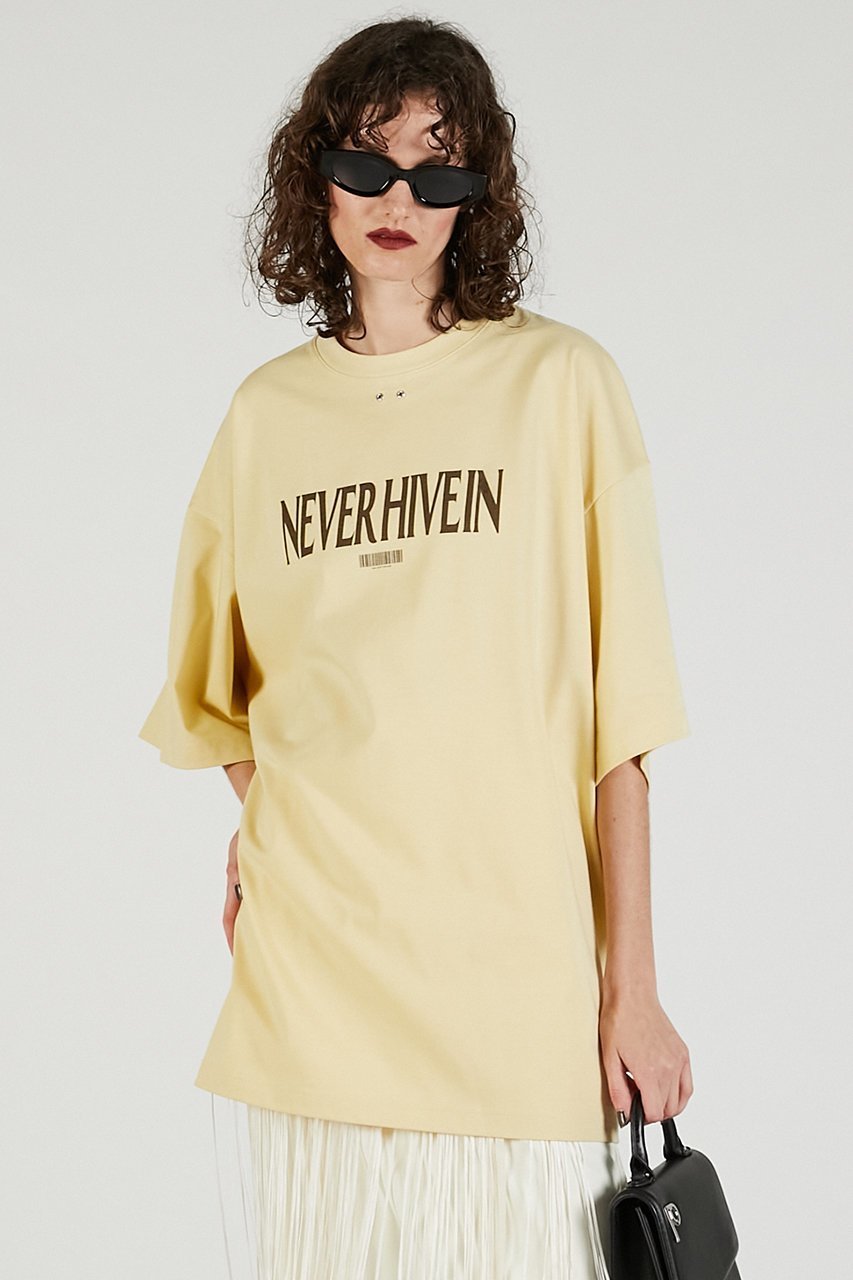 【プランク プロジェクト/PRANK PROJECT】のNEVER Tシャツ / NEVER T-Shirt 人気、トレンドファッション・服の通販 founy(ファニー) 　ファッション　Fashion　レディースファッション　Fashion for Women　トップス・カットソー　Cut & Sew Tops　シャツ・ブラウス・オフィスカジュアル　Elegant Blouses & Button-Ups　ロングTシャツ・Tシャツ　Longline T-Shirts & Tees　カットソー・ベーシックTシャツ　Cut-and-Sewn Tops / Stretch Tees & Basics　2025年　2025　2025-2026秋冬・A/W　Autumn/Winter 2025–26 AW25–26　アイレット　Eyelet Lace　ショート　Short, Short Length　スリーブ　Sleeve, Long Sleeve / Short Sleeve　ビッグ　Big, Oversized　フロント　Front, Front Design　プリント　Print, Printed Pattern　メタル　Metal, Metal Parts　再入荷　Restock / Back in Stock　A/W・秋冬　Autumn/Winter　other-3|ID: prp329100004624644 ipo3291000000033215959