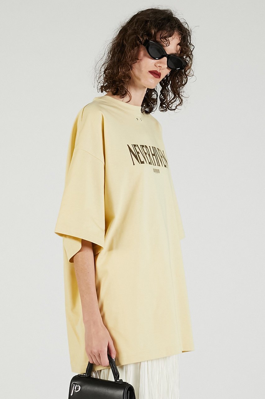【プランク プロジェクト/PRANK PROJECT】のNEVER Tシャツ / NEVER T-Shirt 人気、トレンドファッション・服の通販 founy(ファニー) 　ファッション　Fashion　レディースファッション　Fashion for Women　トップス・カットソー　Cut & Sew Tops　シャツ・ブラウス・オフィスカジュアル　Elegant Blouses & Button-Ups　ロングTシャツ・Tシャツ　Longline T-Shirts & Tees　カットソー・ベーシックTシャツ　Cut-and-Sewn Tops / Stretch Tees & Basics　2025年　2025　2025-2026秋冬・A/W　Autumn/Winter 2025–26 AW25–26　アイレット　Eyelet Lace　ショート　Short, Short Length　スリーブ　Sleeve, Long Sleeve / Short Sleeve　ビッグ　Big, Oversized　フロント　Front, Front Design　プリント　Print, Printed Pattern　メタル　Metal, Metal Parts　再入荷　Restock / Back in Stock　A/W・秋冬　Autumn/Winter　other-6|ID: prp329100004624644 ipo3291000000033215966