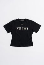 【プランク プロジェクト/PRANK PROJECT】のSTUDIOロゴTシャツ / STUDIO Logo T-Shirt 人気、トレンドファッション・服の通販 founy(ファニー) ファッション Fashion レディースファッション Fashion for Women トップス・カットソー Cut & Sew Tops シャツ・ブラウス・オフィスカジュアル Elegant Blouses & Button-Ups ロングTシャツ・Tシャツ Longline T-Shirts & Tees カットソー・ベーシックTシャツ Cut-and-Sewn Tops / Stretch Tees & Basics シェイプ Shape, Slim Fit ショート Short, Short Length ストレッチ Stretch, Stretchy Fabric スリット Slit, Slit Detail スリーブ Sleeve, Long Sleeve / Short Sleeve ボトム Bottoms, Lower Wear thumbnail BLK(ブラック)|ID: prp329100004624646 ipo3291000000033215971