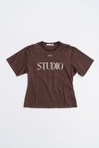 【プランク プロジェクト/PRANK PROJECT】のSTUDIOロゴTシャツ / STUDIO Logo T-Shirt 人気、トレンドファッション・服の通販 founy(ファニー) ファッション Fashion レディースファッション Fashion for Women トップス・カットソー Cut & Sew Tops シャツ・ブラウス・オフィスカジュアル Elegant Blouses & Button-Ups ロングTシャツ・Tシャツ Longline T-Shirts & Tees カットソー・ベーシックTシャツ Cut-and-Sewn Tops / Stretch Tees & Basics シェイプ Shape, Slim Fit ショート Short, Short Length ストレッチ Stretch, Stretchy Fabric スリット Slit, Slit Detail スリーブ Sleeve, Long Sleeve / Short Sleeve ボトム Bottoms, Lower Wear thumbnail BRN(ブラウン)|ID: prp329100004624646 ipo3291000000033215973