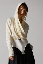 【プランク プロジェクト/PRANK PROJECT】のカシュクールフードボディースーツ / Cashmere Hooded Body Suit WHT(ホワイト)|ID: prp329100004624652 ipo3291000000033216017