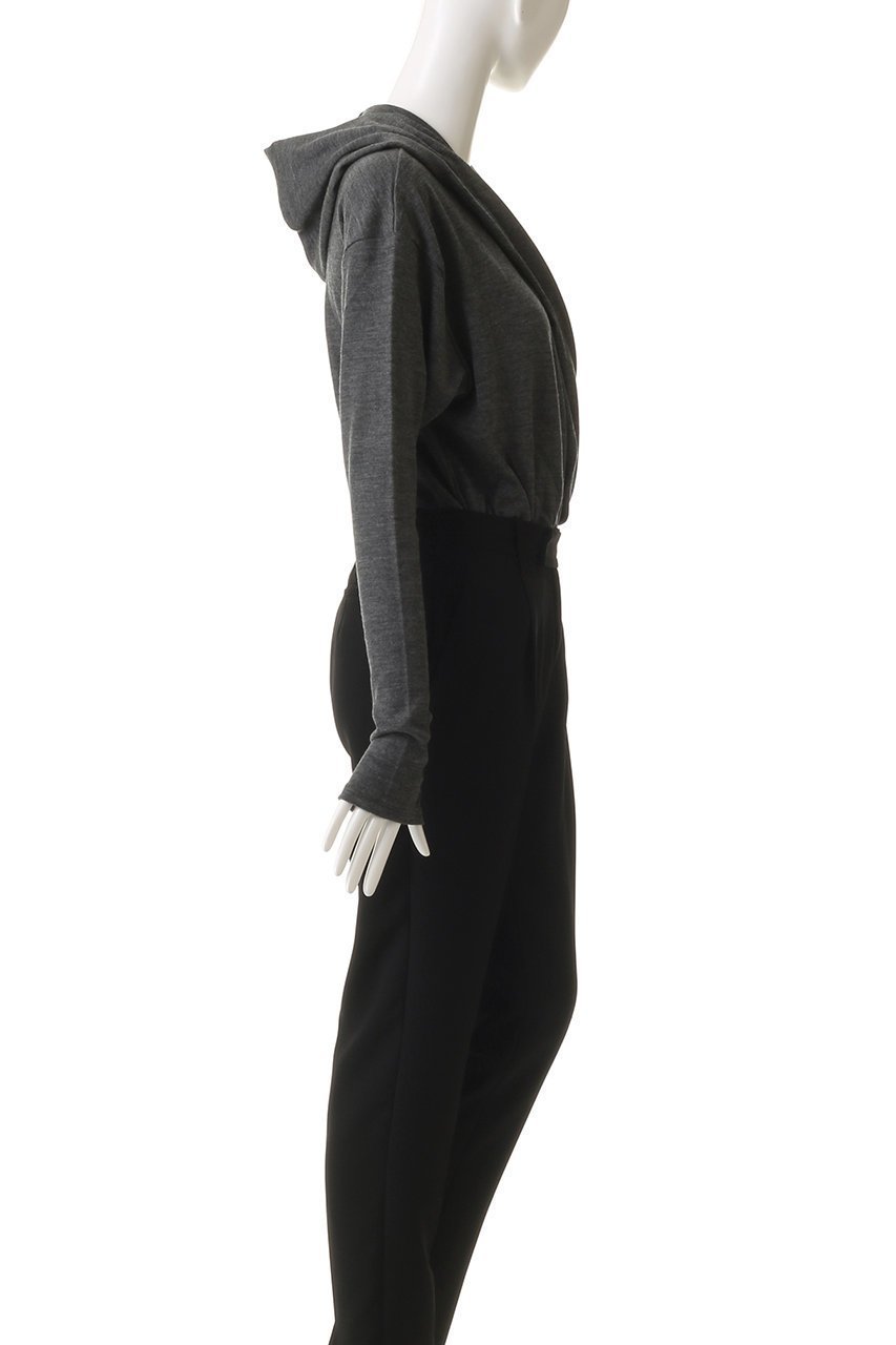 【プランク プロジェクト/PRANK PROJECT】のカシュクールフードボディースーツ / Cashmere Hooded Body Suit 人気、トレンドファッション・服の通販 founy(ファニー) 　ファッション　Fashion　レディースファッション　Fashion for Women　トップス・カットソー　Cut & Sew Tops　シャツ・ブラウス・オフィスカジュアル　Elegant Blouses & Button-Ups　ロングTシャツ・Tシャツ　Longline T-Shirts & Tees　カットソー・ベーシックTシャツ　Cut-and-Sewn Tops / Stretch Tees & Basics　クラッシュ　Distressed, Crashed Style　ストレッチ　Stretch, Stretchy Fabric　スリーブ　Sleeve, Long Sleeve / Short Sleeve　ベロア　Velour, Soft Velvet　ロング　Long, Long-Length　other-5|ID: prp329100004624652 ipo3291000000033948905
