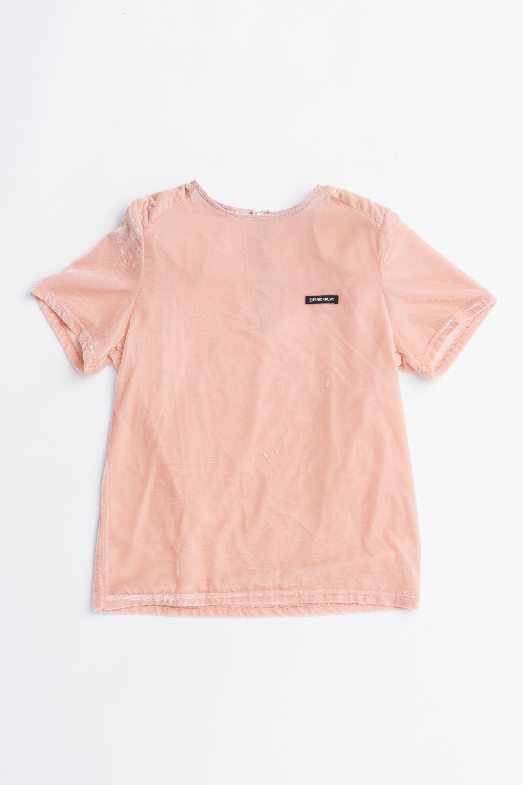 【プランク プロジェクト/PRANK PROJECT】のショルダーギャザーベロアTシャツ / Shoulder Gathered Velour T-Shirt インテリア・キッズ・メンズ・レディースファッション・服の通販 founy(ファニー) 　ファッション　Fashion　レディースファッション　Fashion for Women　トップス・カットソー　Cut & Sew Tops　シャツ・ブラウス・オフィスカジュアル　Elegant Blouses & Button-Ups　ロングTシャツ・Tシャツ　Longline T-Shirts & Tees　カットソー・ベーシックTシャツ　Cut-and-Sewn Tops / Stretch Tees & Basics　ベロアトップス　Velour Tops / Velvet-Look Items　2025年　2025　2025-2026秋冬・A/W　Autumn/Winter 2025–26 AW25–26　エレガント 上品　Elegant　クラッシュ　Distressed, Crashed Style　ショート　Short, Short Length　シンプル　Simple, Minimal　スリーブ　Sleeve, Long Sleeve / Short Sleeve　デニム　Denim, Jeans Material　フェイクレザー　Faux Leather, PU Leather　ベロア　Velour, Soft Velvet　メタル　Metal, Metal Parts　夏　Summer　秋　Autumn　A/W・秋冬　Autumn/Winter　PNK(ピンク)|ID: prp329100004624656 ipo3291000000033216048