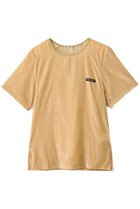 【プランク プロジェクト/PRANK PROJECT】のショルダーギャザーベロアTシャツ / Shoulder Gathered Velour T-Shirt YEL(イエロー)|ID: prp329100004624656 ipo3291000000035663468