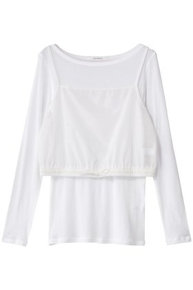 【ミディウミソリッド/MIDIUMISOLID】 camisole tops ensemble アンサンブル人気、トレンドファッション・服の通販 founy(ファニー) ファッション Fashion レディースファッション Fashion for Women トップス・カットソー Cut & Sew Tops アンサンブルニット Knit Ensembles & Twin Sets シャツ・ブラウス・オフィスカジュアル Elegant Blouses & Button-Ups ロングTシャツ・Tシャツ Longline T-Shirts & Tees カットソー・ベーシックTシャツ Cut-and-Sewn Tops / Stretch Tees & Basics 2025年 2025 2025-2026秋冬・A/W Autumn/Winter 2025–26 AW25–26 アンサンブル Ensemble Set キャミソール Camisole, Spaghetti Strap Top シアー Sheer, See-Through ショート Short, Short Length スリーブ Sleeve, Long Sleeve / Short Sleeve A/W・秋冬 Autumn/Winter |ID:prp329100004624657