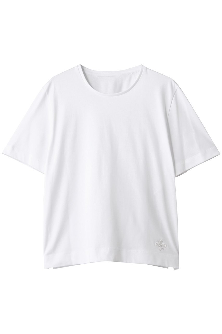 【アナイ/ANAYI】のコットン天竺刺繍プルオーバー 人気、トレンドファッション・服の通販 founy(ファニー) 　ファッション　Fashion　レディースファッション　Fashion for Women　トップス・カットソー　Cut & Sew Tops　シャツ・ブラウス・オフィスカジュアル　Elegant Blouses & Button-Ups　ロングTシャツ・Tシャツ　Longline T-Shirts & Tees　カジュアルプルオーバー・ニットトップス　Pullovers & Knit Tops / Casual Pullovers　カットソー・ベーシックTシャツ　Cut-and-Sewn Tops / Stretch Tees & Basics　2025年　2025　2025-2026秋冬・A/W　Autumn/Winter 2025–26 AW25–26　インナー　Innerwear　コンパクト　Compact, Small Size　ジャケット　Jacket, Outerwear　スリーブ　Sleeve, Long Sleeve / Short Sleeve　ロング　Long, Long-Length　定番　Standard, Basic Item　A/W・秋冬　Autumn/Winter　 other-1|ID: prp329100004624661 ipo3291000000033216095