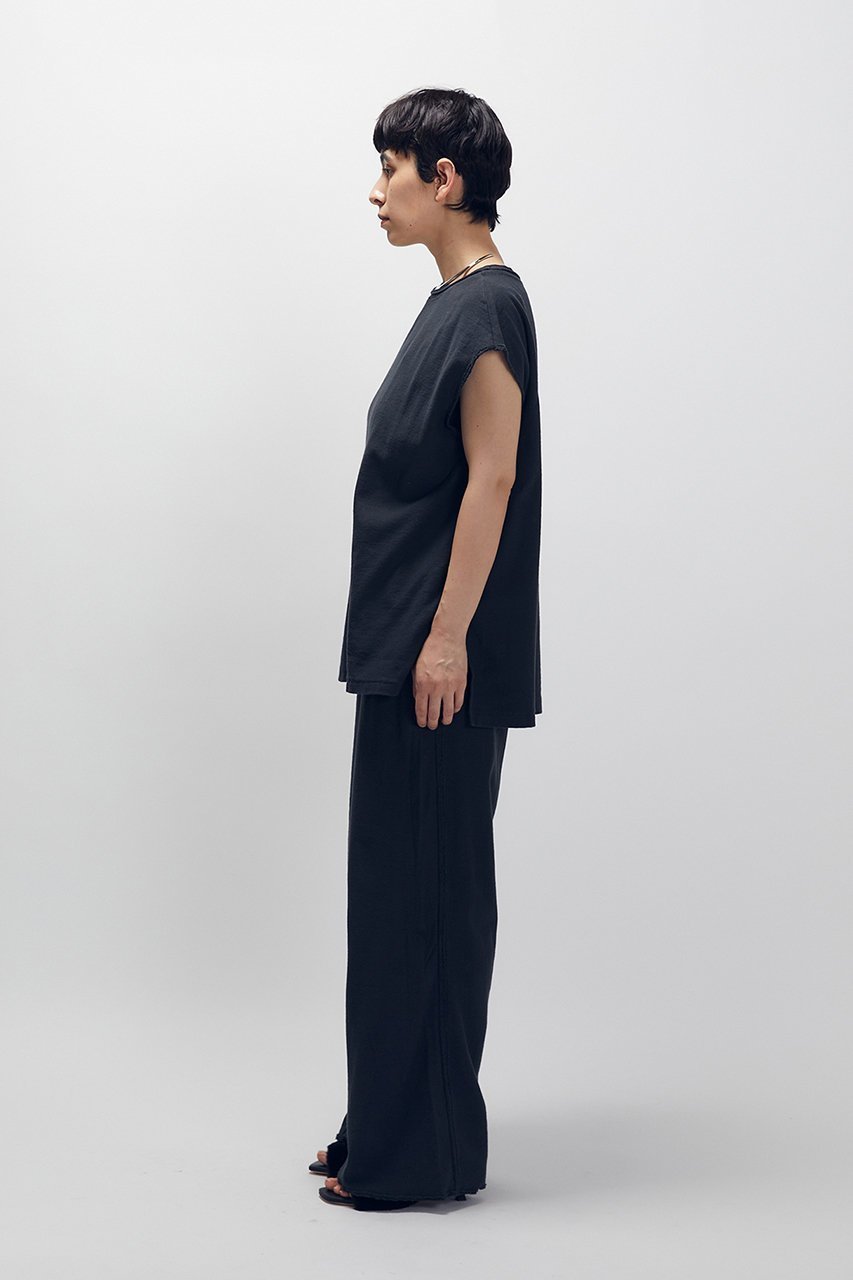 【プルミエ アロンディスモン/1er Arrondissement】の【GREYCHORD】“ELEN”別注フレンチスリーブプルオーバー 人気、トレンドファッション・服の通販 founy(ファニー) 　ファッション　Fashion　レディースファッション　Fashion for Women　トップス・カットソー　Cut & Sew Tops　シャツ・ブラウス・オフィスカジュアル　Elegant Blouses & Button-Ups　ロングTシャツ・Tシャツ　Longline T-Shirts & Tees　カジュアルプルオーバー・ニットトップス　Pullovers & Knit Tops / Casual Pullovers　カットソー・ベーシックTシャツ　Cut-and-Sewn Tops / Stretch Tees & Basics　ショート　Short, Short Length　シンプル　Simple, Minimal　スリット　Slit, Slit Detail　スリーブ　Sleeve, Long Sleeve / Short Sleeve　ダメージ　Distressed, Destroyed　フレンチ　French, French Style　別注　Limited Edition, Custom Order　other-7|ID: prp329100004624663 ipo3291000000033462825
