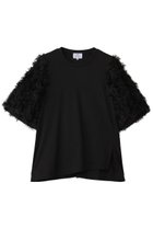 【ランバン オン ブルー/LANVIN en Bleu】のロングカットジャガードコンビカットソー ブラック|ID: prp329100004624665 ipo3291000000036047295