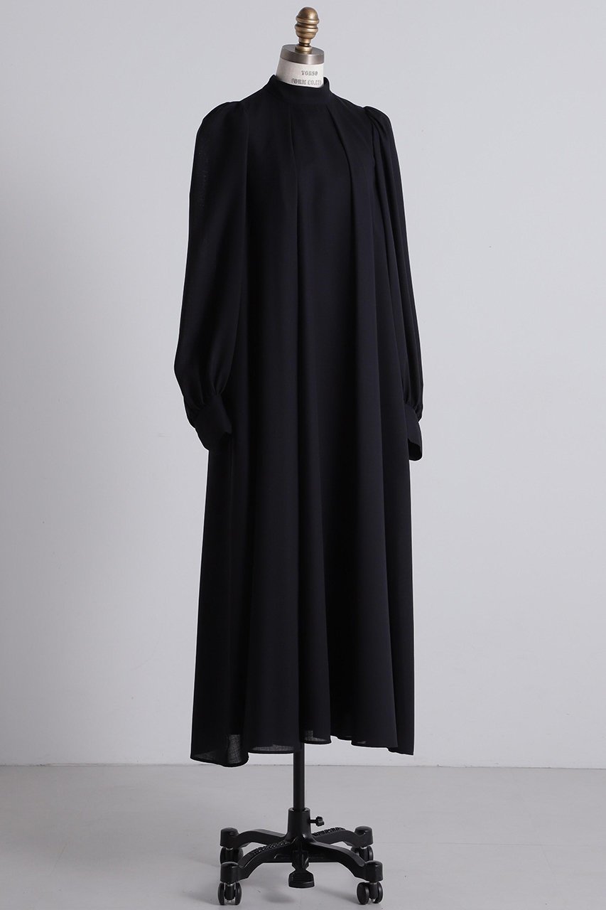 【ヒューエルミュージアム/hueLe Museum】の【STUMBLY】Back Ribbon Dress 人気、トレンドファッション・服の通販 founy(ファニー) 　ファッション　Fashion　レディースファッション　Fashion for Women　ワンピース　Dresses　フォーマル・パーティードレス・結婚式用ドレス　Elegant & Casual Dresses　チュニック　Tunic Tops & Dresses　スタンド　Stand Collar, Upright Stand　チュニック　Tunic, Long Top　ドレス　Dress, One-Piece　ドレープ　Drape, Draping Fabric　リボン　Ribbon, Bow　ロング　Long, Long-Length　other-2|ID: prp329100004624680 ipo3291000000033216251