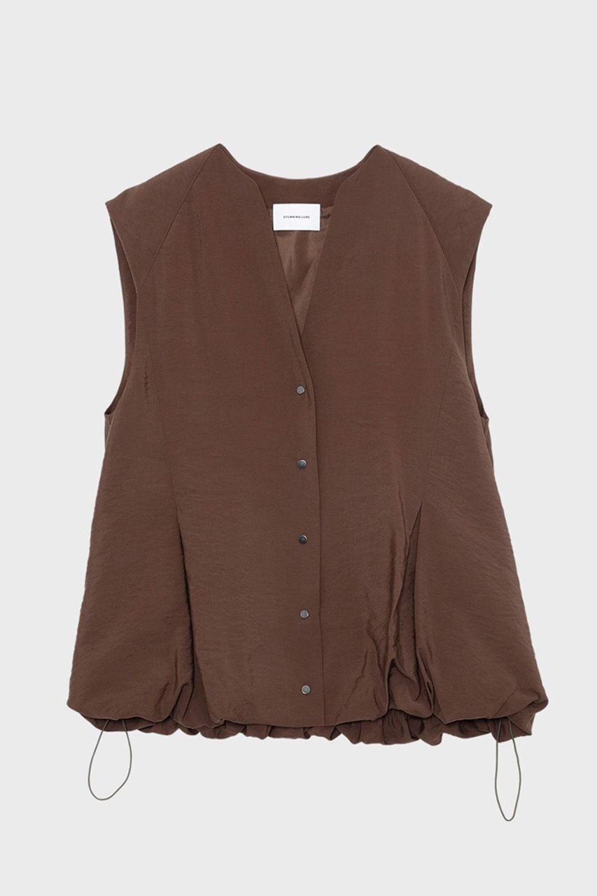 【スタニングルアー/STUNNING LURE】のブラウスベスト 人気、トレンドファッション・服の通販 founy(ファニー) 　ファッション　Fashion　レディースファッション　Fashion for Women　アウター　Coat / Outerwear Collection　トップス・カットソー　Cut & Sew Tops　キャミソール&ノースリーブ　Camisoles & Sleeveless Tops　シャツ・ブラウス・オフィスカジュアル　Elegant Blouses & Button-Ups　ベスト&ジレ / 重ね着スタイル　Vests & Gilets　2025年　2025　2025-2026秋冬・A/W　Autumn/Winter 2025–26 AW25–26　ドローストリング　Drawstring, Pull Cord　ノースリーブ　Sleeveless, No-Sleeve　バルーン　Balloon, Balloon Silhouette　ベスト　Vest, Waistcoat　A/W・秋冬　Autumn/Winter　羽織　Haori, Light Jacket　 other-1|ID: prp329100004624682 ipo3291000000033216265
