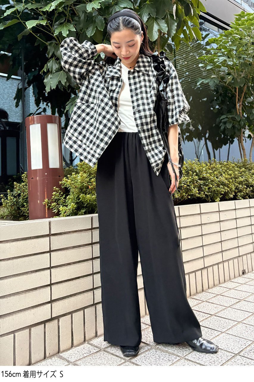 【スタニングルアー/STUNNING LURE】のフレームワークチェックシャツ 人気、トレンドファッション・服の通販 founy(ファニー) 　ファッション　Fashion　レディースファッション　Fashion for Women　トップス・カットソー　Cut & Sew Tops　シャツ・ブラウス・オフィスカジュアル　Elegant Blouses & Button-Ups　クラシック　Classic, Timeless Style　サテン　Satin, Glossy Fabric　スタンド　Stand Collar, Upright Stand　スリーブ　Sleeve, Long Sleeve / Short Sleeve　セットアップ　Set-Up, Coordinated Outfit　チェック　Check, Plaid, Tartan　ブルゾン　Blouson, Bomber Jacket　ポケット　Pocket, Pocket Detail　モダン　Modern, Contemporary　ロング　Long, Long-Length　ワイド　Wide, Wide Fit　other-8|ID: prp329100004624683 ipo3291000000034017067