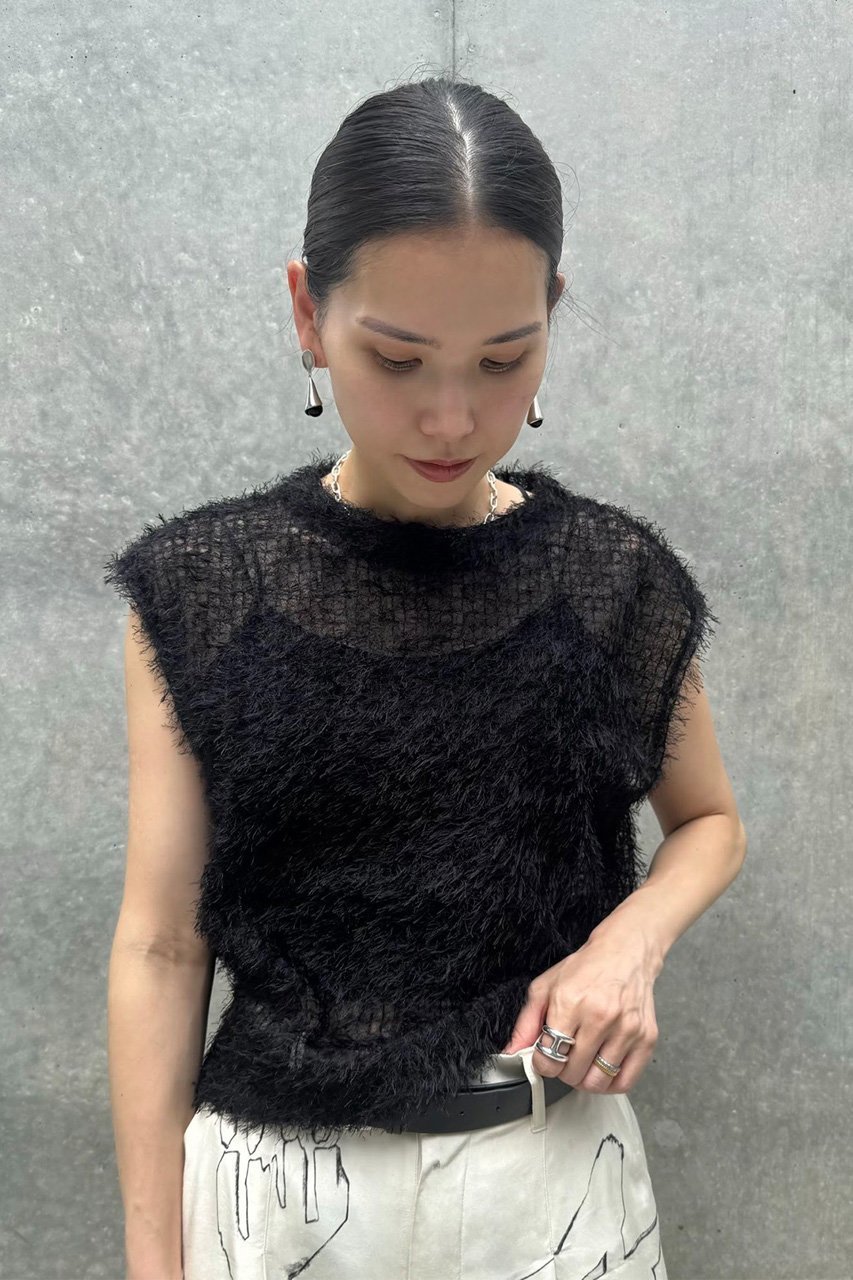 【スタニングルアー/STUNNING LURE】のフェザーチュールトップス 人気、トレンドファッション・服の通販 founy(ファニー)  ファッション Fashion レディースファッション Fashion for Women トップス・カットソー Cut & Sew Tops シャツ・ブラウス・オフィスカジュアル Elegant Blouses & Button-Ups コンパクト Compact, Small Size ショート Short, Short Length スリーブ Sleeve, Long Sleeve / Short Sleeve ノースリーブ Sleeveless, No-Sleeve A/W・秋冬 Autumn/Winter other-7|ID: prp329100004624684 ipo3291000000033511017