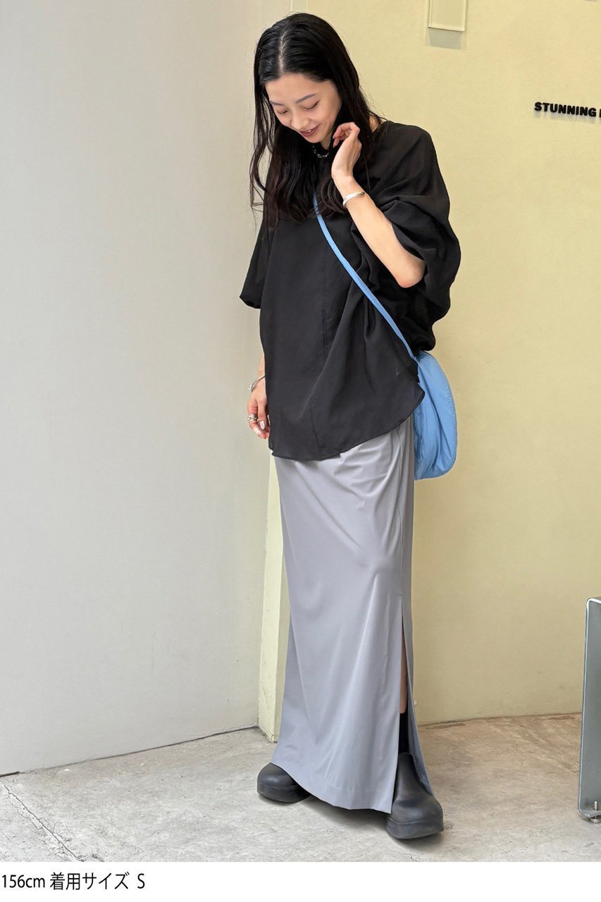 【スタニングルアー/STUNNING LURE】のガーゼラウンドシャツ 人気、トレンドファッション・服の通販 founy(ファニー)  ファッション Fashion レディースファッション Fashion for Women トップス・カットソー Cut & Sew Tops シャツ・ブラウス・オフィスカジュアル Elegant Blouses & Button-Ups エアリー Airy Texture スリーブ Sleeve, Long Sleeve / Short Sleeve フェミニン Feminine, Girly ラウンド Round, Round Neck ロング Long, Long-Length other-7|ID: prp329100004624685 ipo3291000000033511020