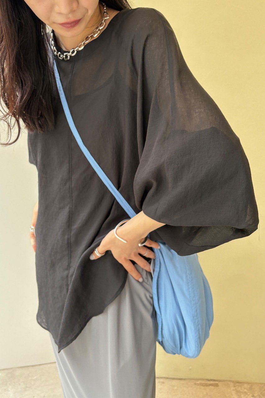 【スタニングルアー/STUNNING LURE】のガーゼラウンドシャツ 人気、トレンドファッション・服の通販 founy(ファニー)  ファッション Fashion レディースファッション Fashion for Women トップス・カットソー Cut & Sew Tops シャツ・ブラウス・オフィスカジュアル Elegant Blouses & Button-Ups エアリー Airy Texture スリーブ Sleeve, Long Sleeve / Short Sleeve フェミニン Feminine, Girly ラウンド Round, Round Neck ロング Long, Long-Length other-8|ID: prp329100004624685 ipo3291000000033511021