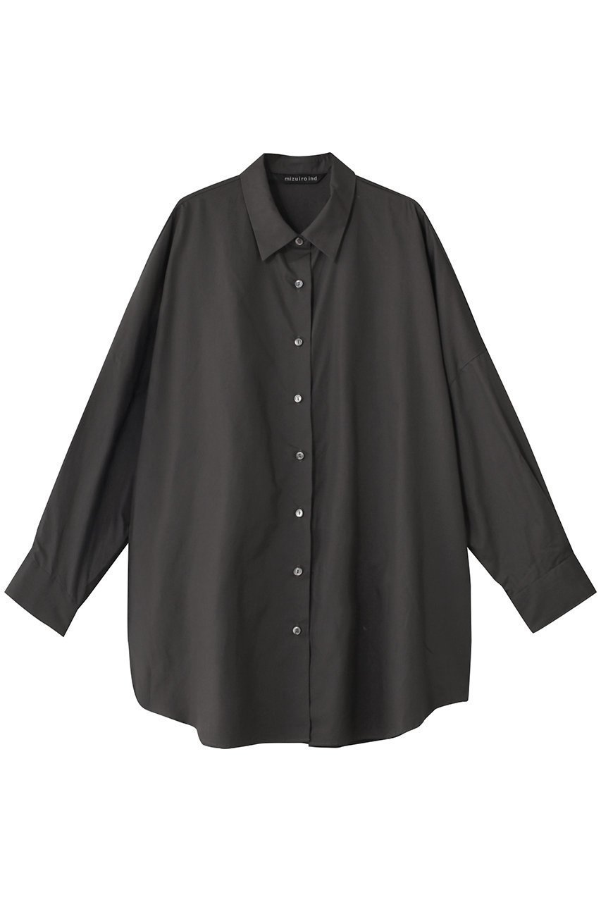 【ミズイロ インド/mizuiro ind】のwide tunic shirt シャツ インテリア・キッズ・メンズ・レディースファッション・服の通販 founy(ファニー) 　ファッション　Fashion　レディースファッション　Fashion for Women　トップス・カットソー　Cut & Sew Tops　シャツ・ブラウス・オフィスカジュアル　Elegant Blouses & Button-Ups　2025年　2025　2025-2026秋冬・A/W　Autumn/Winter 2025–26 AW25–26　スリーブ　Sleeve, Long Sleeve / Short Sleeve　チュニック　Tunic, Long Top　ロング　Long, Long-Length　ワイド　Wide, Wide Fit　A/W・秋冬　Autumn/Winter　c.gray|ID: prp329100004624687 ipo3291000000033216308