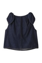 【ランバン オン ブルー/LANVIN en Bleu】のショルダーリボンデニムブラウス ネイビー|ID:prp329100004624688
