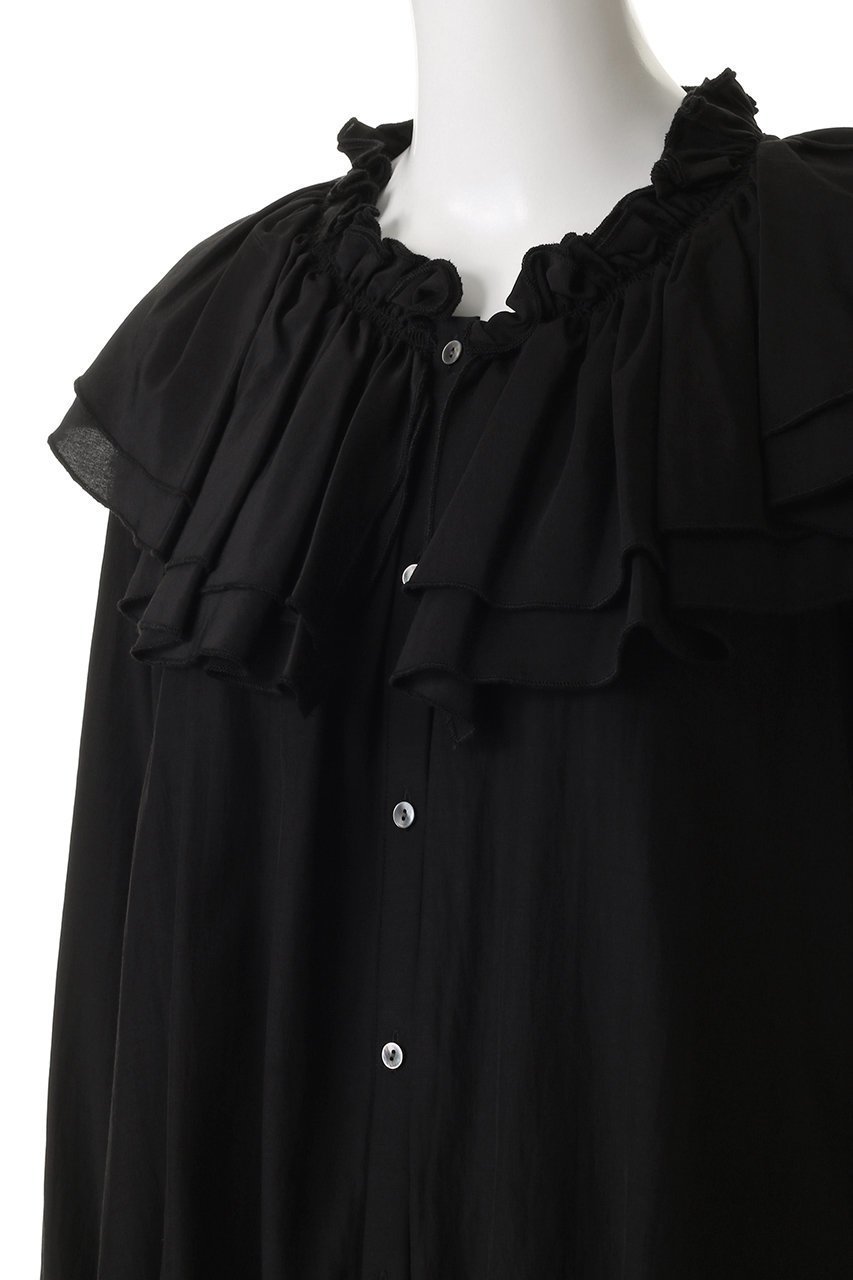 【ランバン オン ブルー/LANVIN en Bleu】のトリアセローンボリュームカラーブラウス 人気、トレンドファッション・服の通販 founy(ファニー) 　ファッション　Fashion　レディースファッション　Fashion for Women　トップス・カットソー　Cut & Sew Tops　シャツ・ブラウス・オフィスカジュアル　Elegant Blouses & Button-Ups　2025年　2025　2025-2026秋冬・A/W　Autumn/Winter 2025–26 AW25–26　おすすめ　Recommended / Our Picks　なめらか　Smooth, Silky Texture　ギャザー　Gathered, Ruffled　スリーブ　Sleeve, Long Sleeve / Short Sleeve　デニム　Denim, Jeans Material　フェミニン　Feminine, Girly　ボトム　Bottoms, Lower Wear　ロング　Long, Long-Length　A/W・秋冬　Autumn/Winter　other-5|ID: prp329100004624689 ipo3291000000033216327