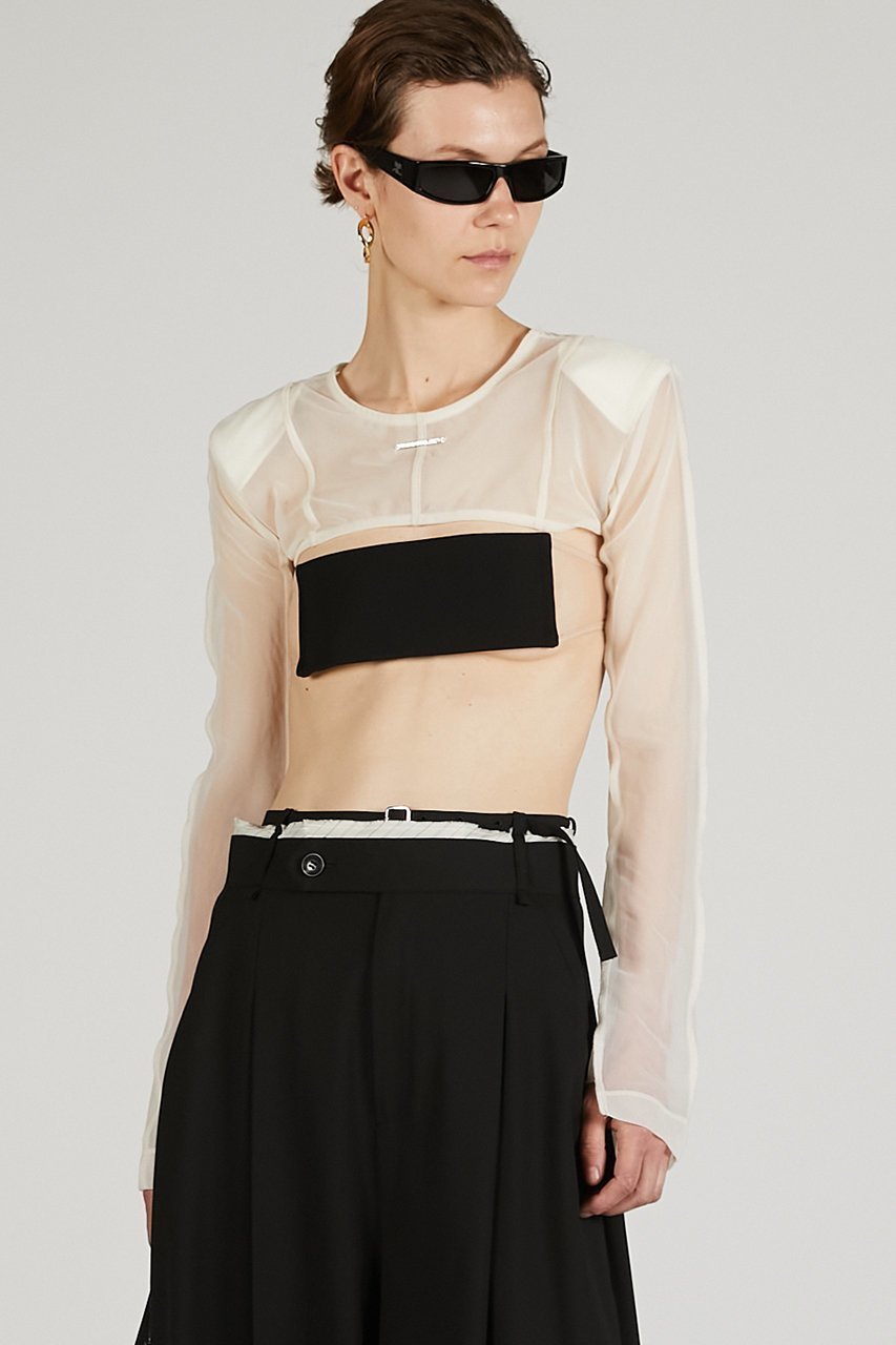【プランク プロジェクト/PRANK PROJECT】のシアーショートボレロ / Sheer Short Bolero 人気、トレンドファッション・服の通販 founy(ファニー) 　ファッション　Fashion　レディースファッション　Fashion for Women　アウター　Coat / Outerwear Collection　ボレロ・ショート丈ジャケット / ドレス羽織りに　Boleros & Short Jackets　トップス・カットソー　Cut & Sew Tops　シャツ・ブラウス・オフィスカジュアル　Elegant Blouses & Button-Ups　おすすめ　Recommended / Our Picks　コンパクト　Compact, Small Size　シアー　Sheer, See-Through　ショート　Short, Short Length　スリーブ　Sleeve, Long Sleeve / Short Sleeve　タンク　Tank Top, Sleeveless Top　タンブラー　Tumbler, Travel Mug　チャーム　Charm, Pendant　プレート　Plate, Dish　ボレロ　Bolero, Short Cardigan　ロング　Long, Long-Length　エレガント 上品　Elegant　夏　Summer　other-8|ID: prp329100004624690 ipo3291000000033216337